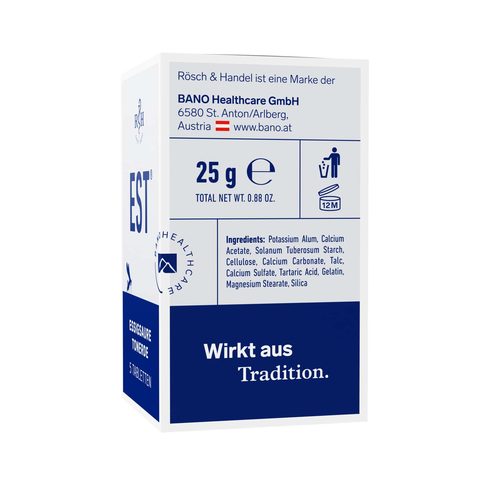 EST Essigsaure Tonerde Tabletten zum Auflösen 5 St Tabletten