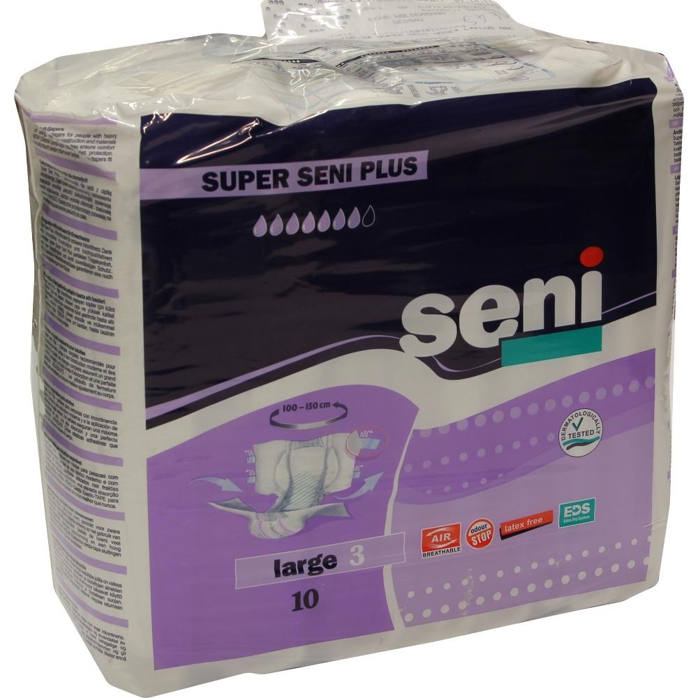 SUPER SENI Plus Gr.3 L Inkontinenzhose Nacht f.E. 10 St