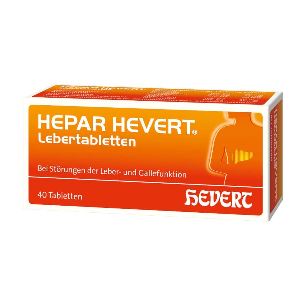 HEPAR HEVERT LEBERTABLETTEN 40 St Tabletten