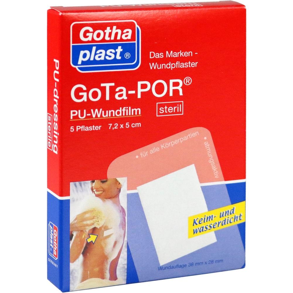 GOTA-POR PU Wundfilm 7,2x5 cm steril Pflaster 5 St Pflaster