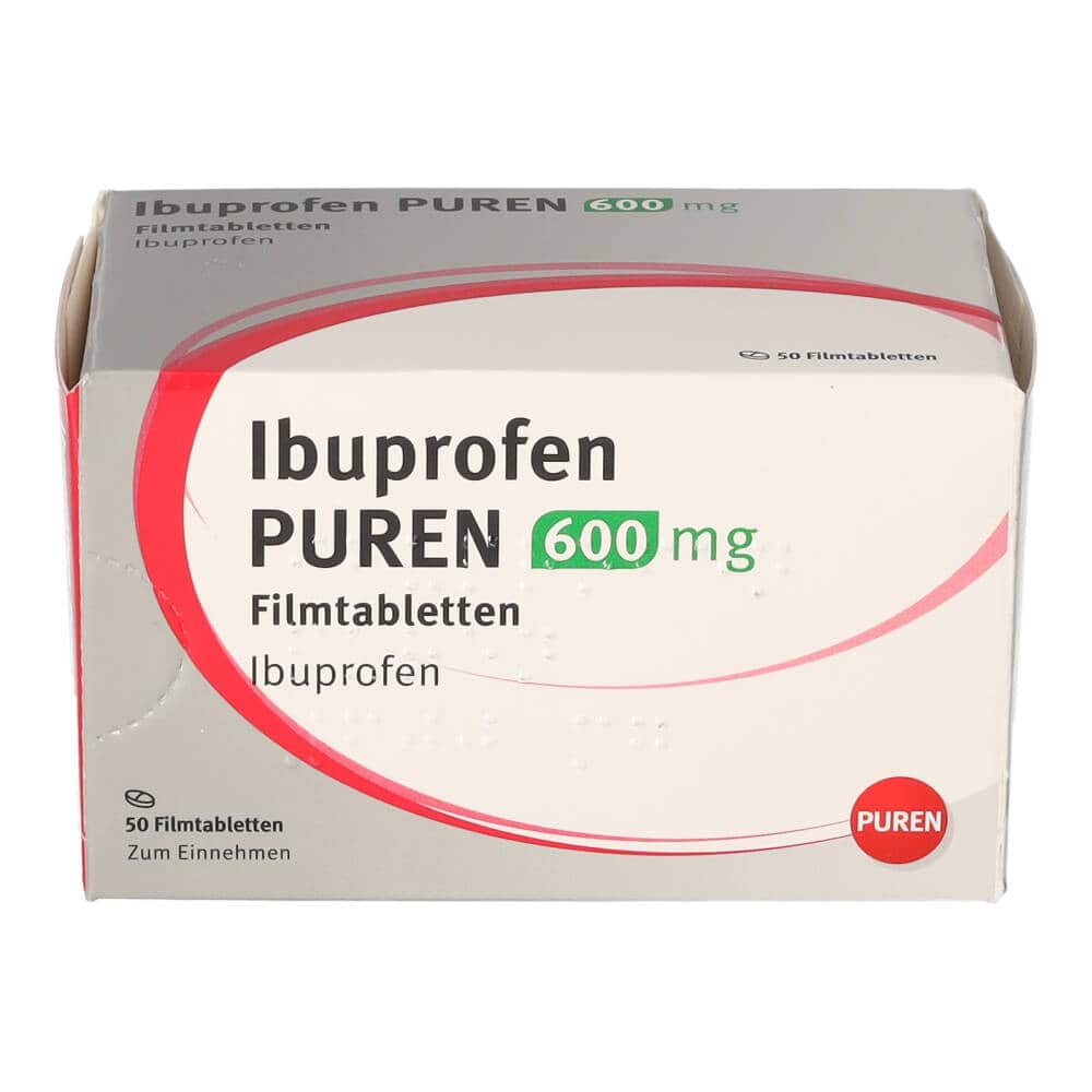 Ibuprofen PUREN 600 mg 50 St Filmtabletten