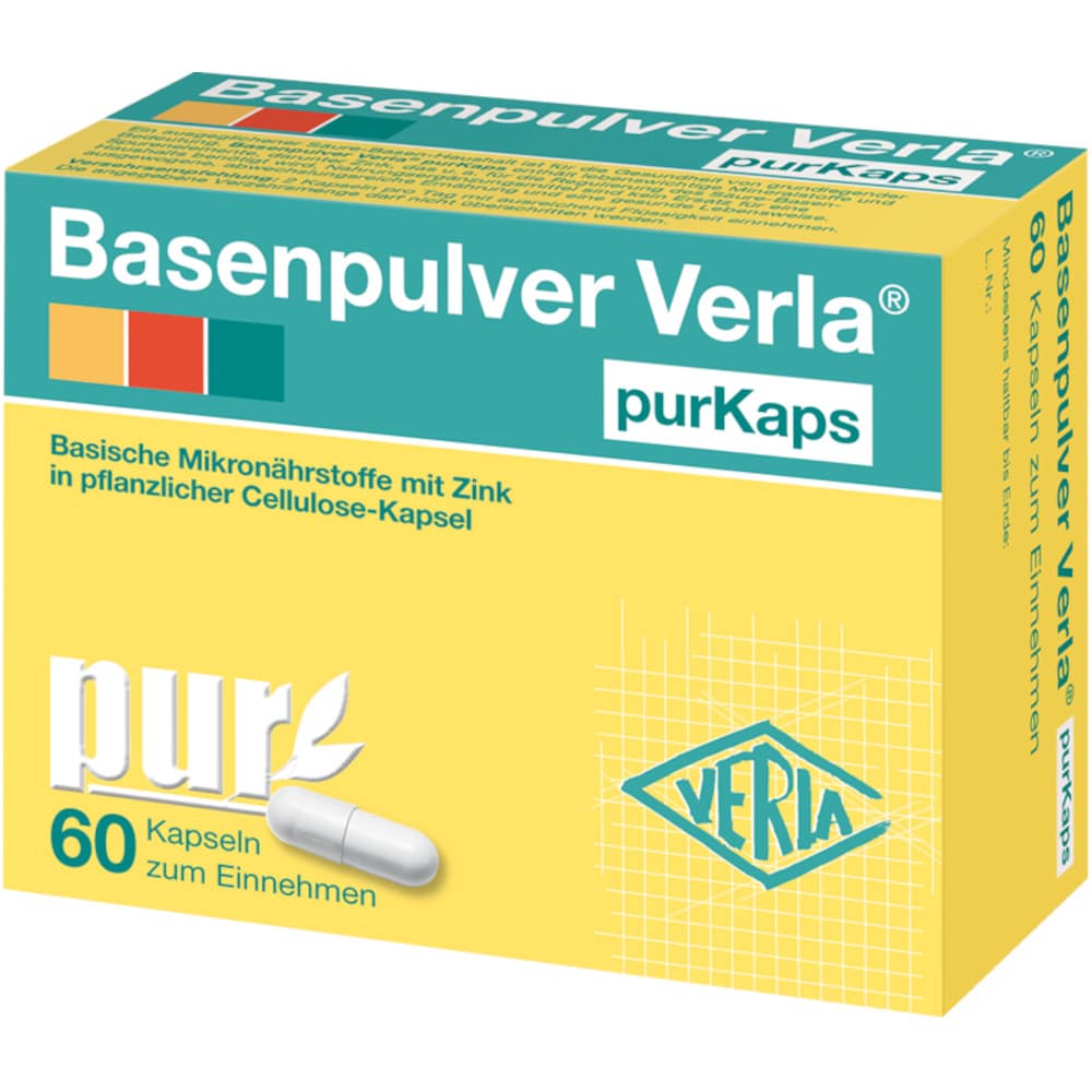 Basenpulver Verla purKaps 60 St Kapseln