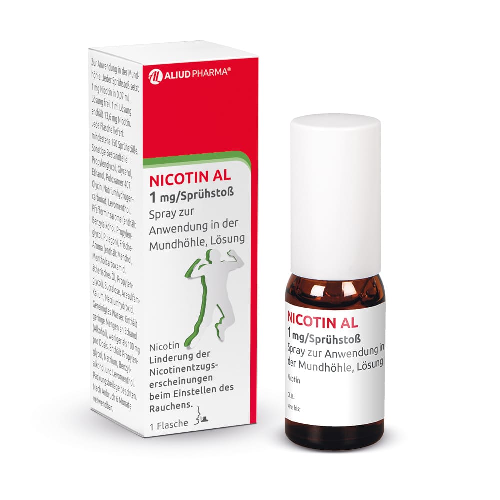 Nicotin AL 1 mg / Sprühstoß zur Rauchentwöhnung 1 St Spray