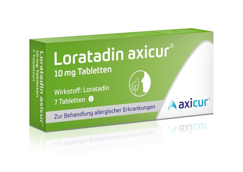 Loratadin axicur 10 mg Tabletten 7 St Tabletten