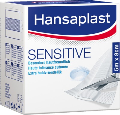 Hansaplast SENSITIVE Pflaster 8cm x 5m 1 St Pflaster