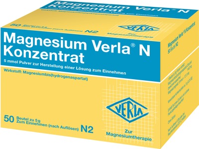 Magnesium Verla N Konzentrat Pulver 50 St Pulver zur Herstellung einer Lösung zum Einnehmen