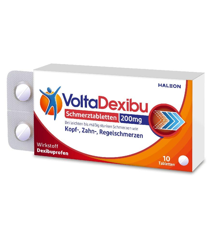 VoltaDexibu Schmerztabletten 200 mg 10 St Filmtabletten