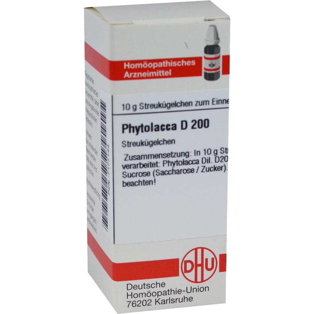 PHYTOLACCA D 200 Globuli 10 g Globuli