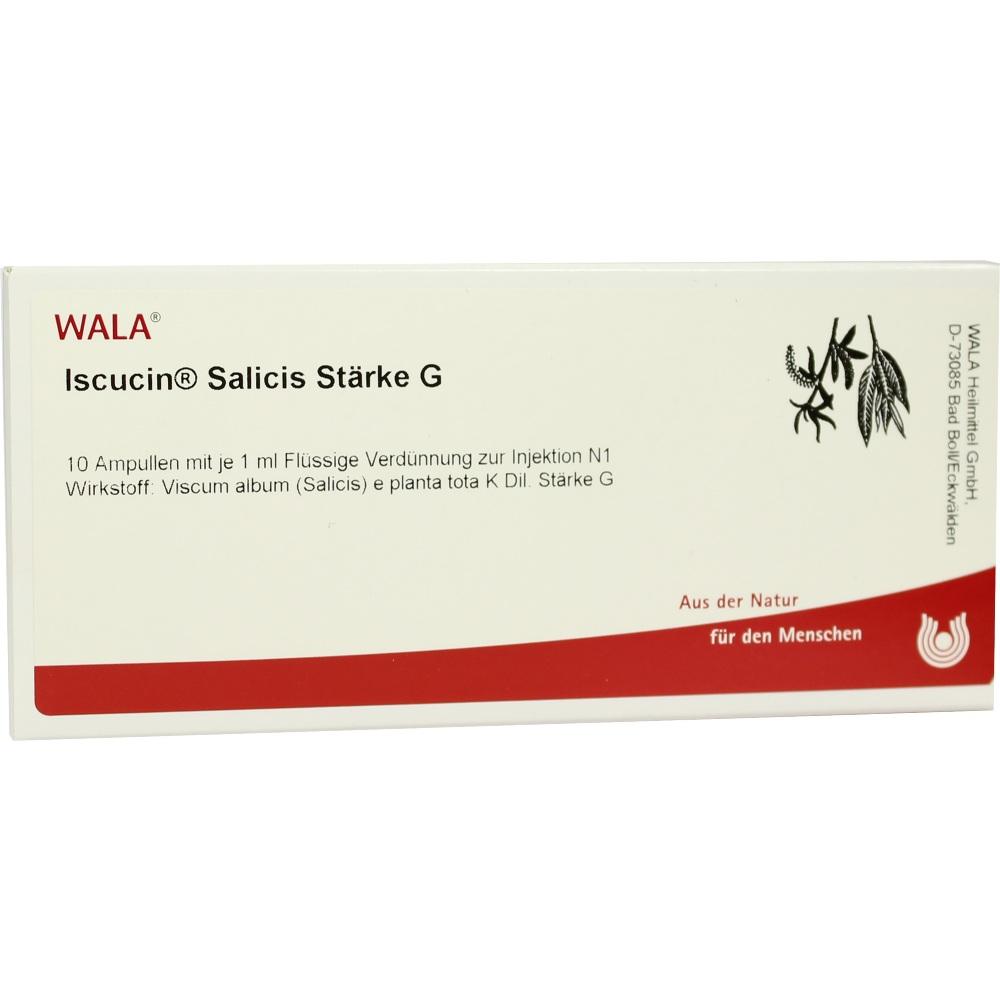 Iscucin Salicis Stärke G Ampullen 10X1 ml Ampullen
