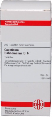 CAUSTICUM HAHNEMANNI D 6 Tabletten 200 St Tabletten