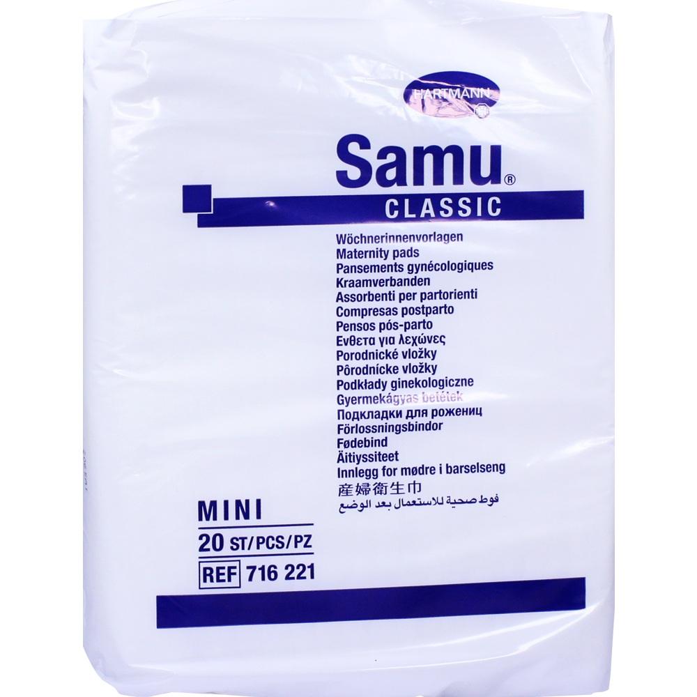 SAMU Wöchnerinnen Vorlagen Classic mini 6,5x22 cm 20 St