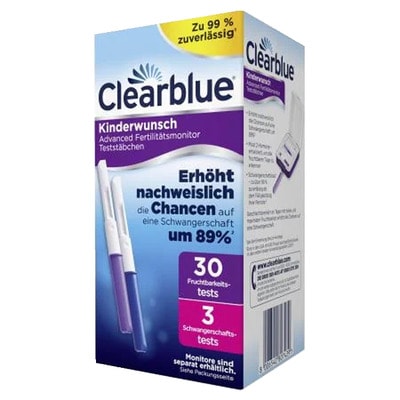 Clearblue Fertilitätsmonitor Teststäbchen 33 St Teststäbchen