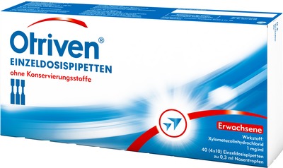 Otriven gegen Schnupfen 0,1% 40X0.3 ml Nasentropfen