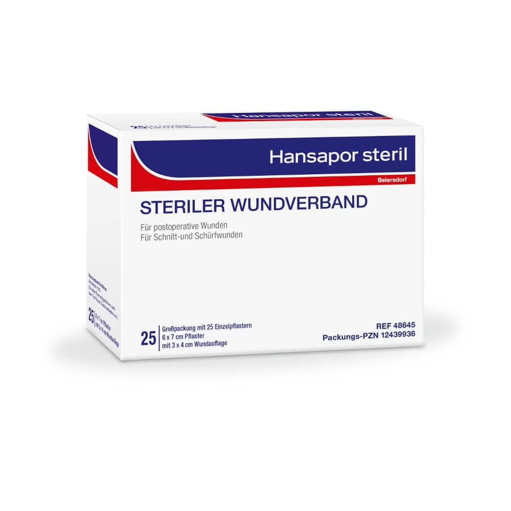 Hansapor STERILER WUNDVERBAND 6 x 7cm 25 St Verband
