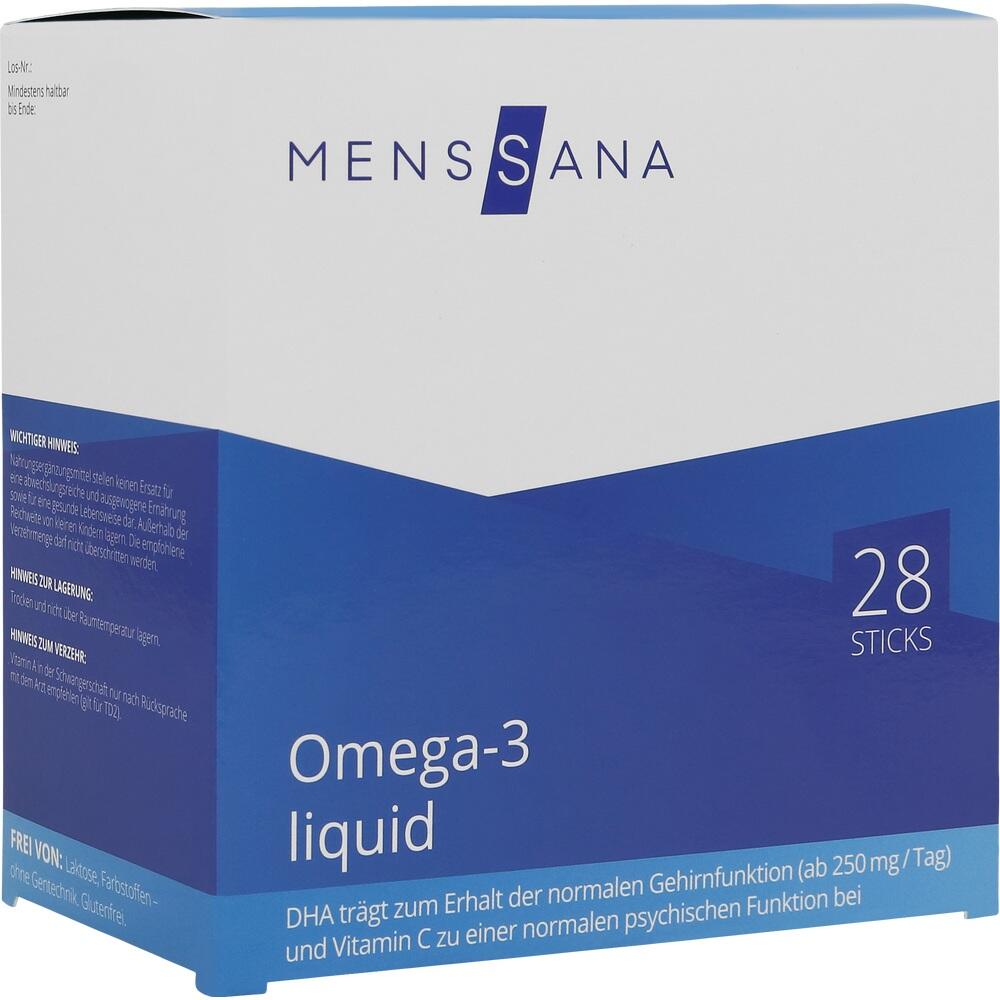 Omega-3 Liquid Menssana Sticks 28 St Saft