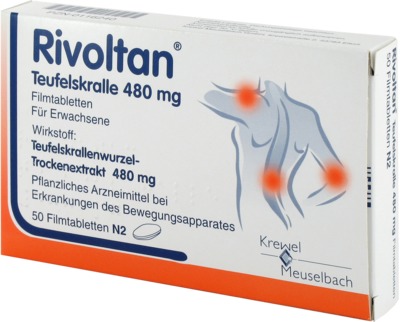 Rivoltan Teufelskralle 480mg 50 St Filmtabletten