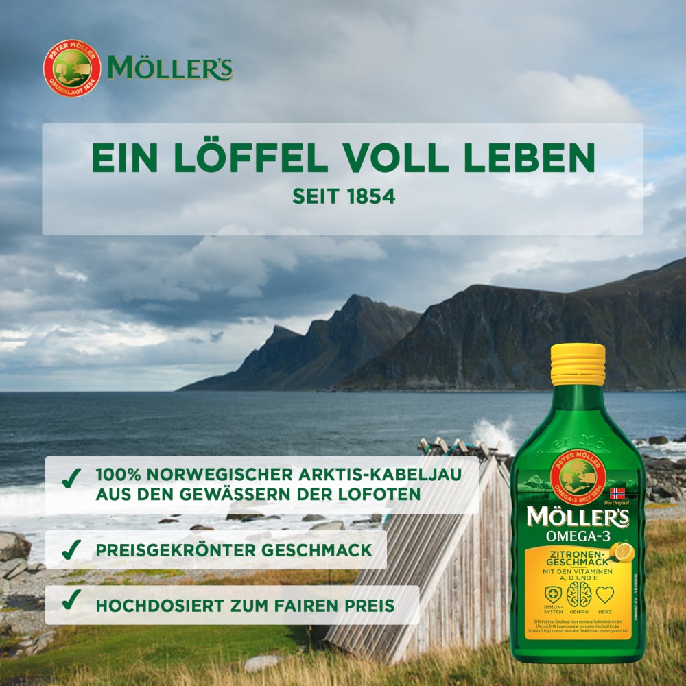 MÖLLER´S Omega-3 Zitrone  250 ml Öl
