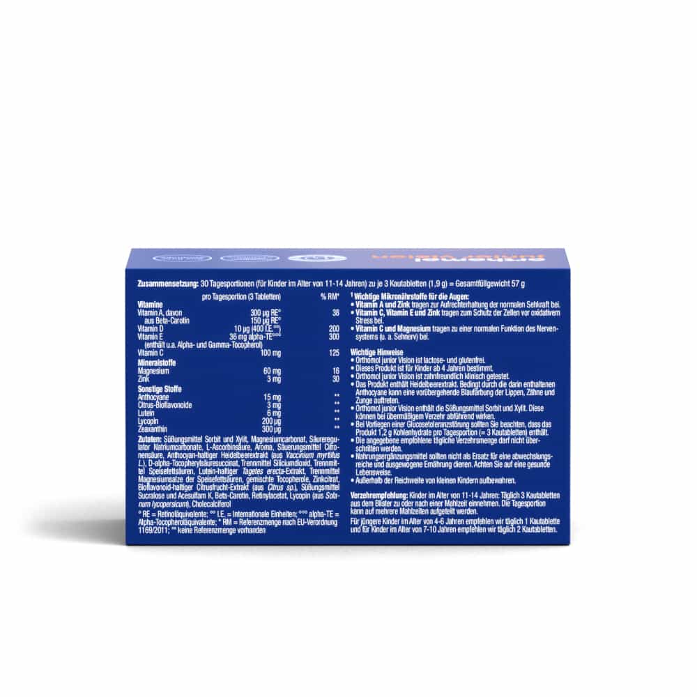 orthomol junior vision 30 St Kautabletten