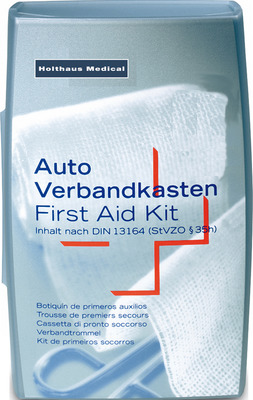 VERBANDKASTEN Kfz Silber DIN 13164 1 St