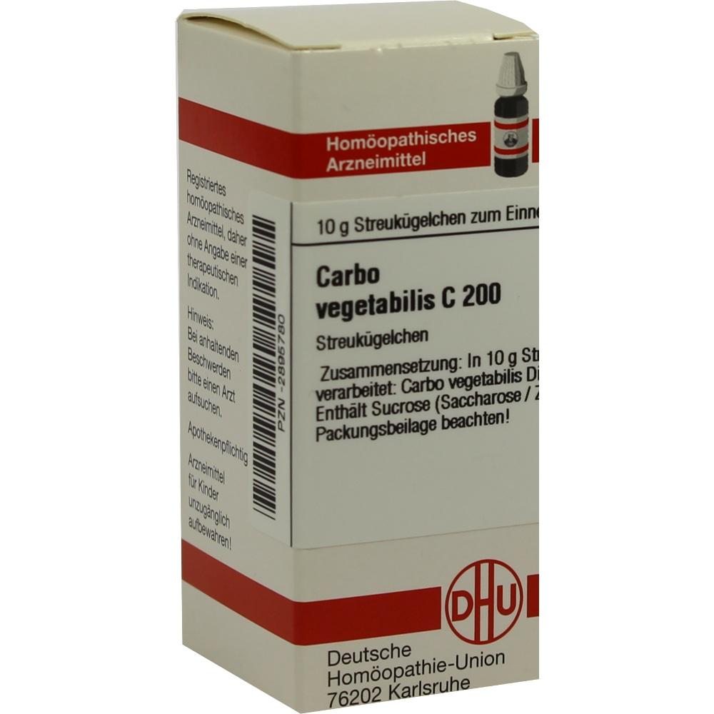 CARBO VEGETABILIS C 200 Globuli 10 g Globuli
