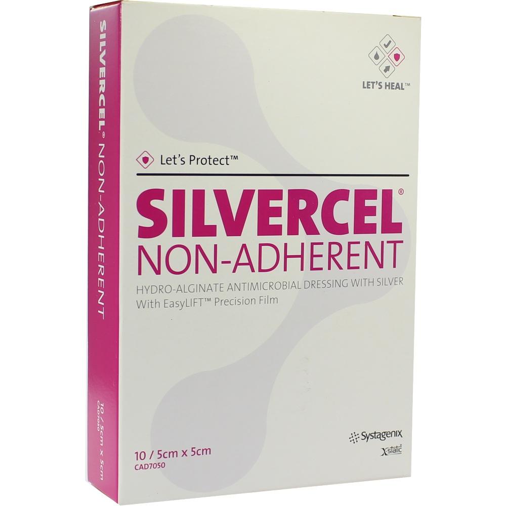SILVERCEL Non Adherent Kompressen 5x5 cm 10 St Kompressen