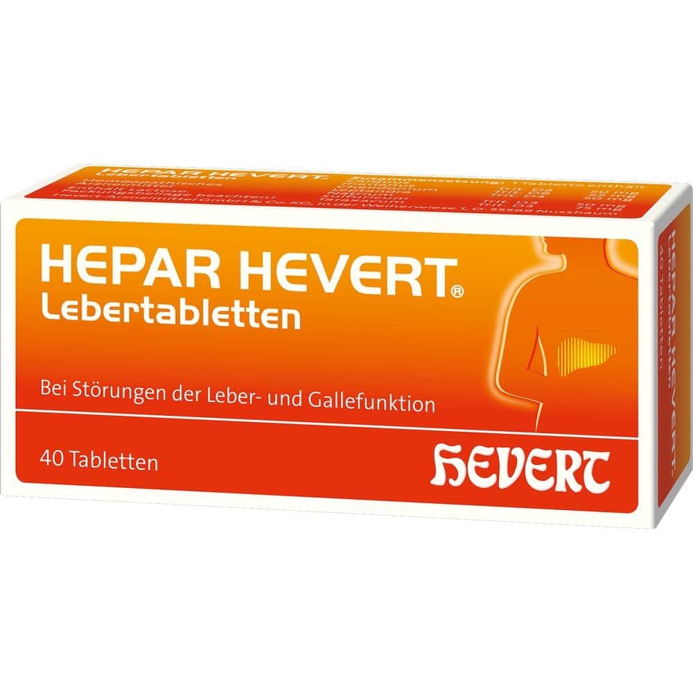 HEPAR HEVERT LEBERTABLETTEN 40 St Tabletten