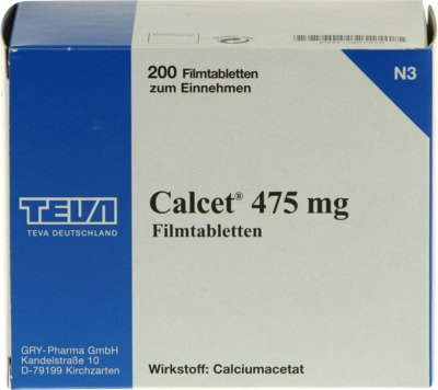 CALCET 475 mg Filmtabletten 200 St Filmtabletten