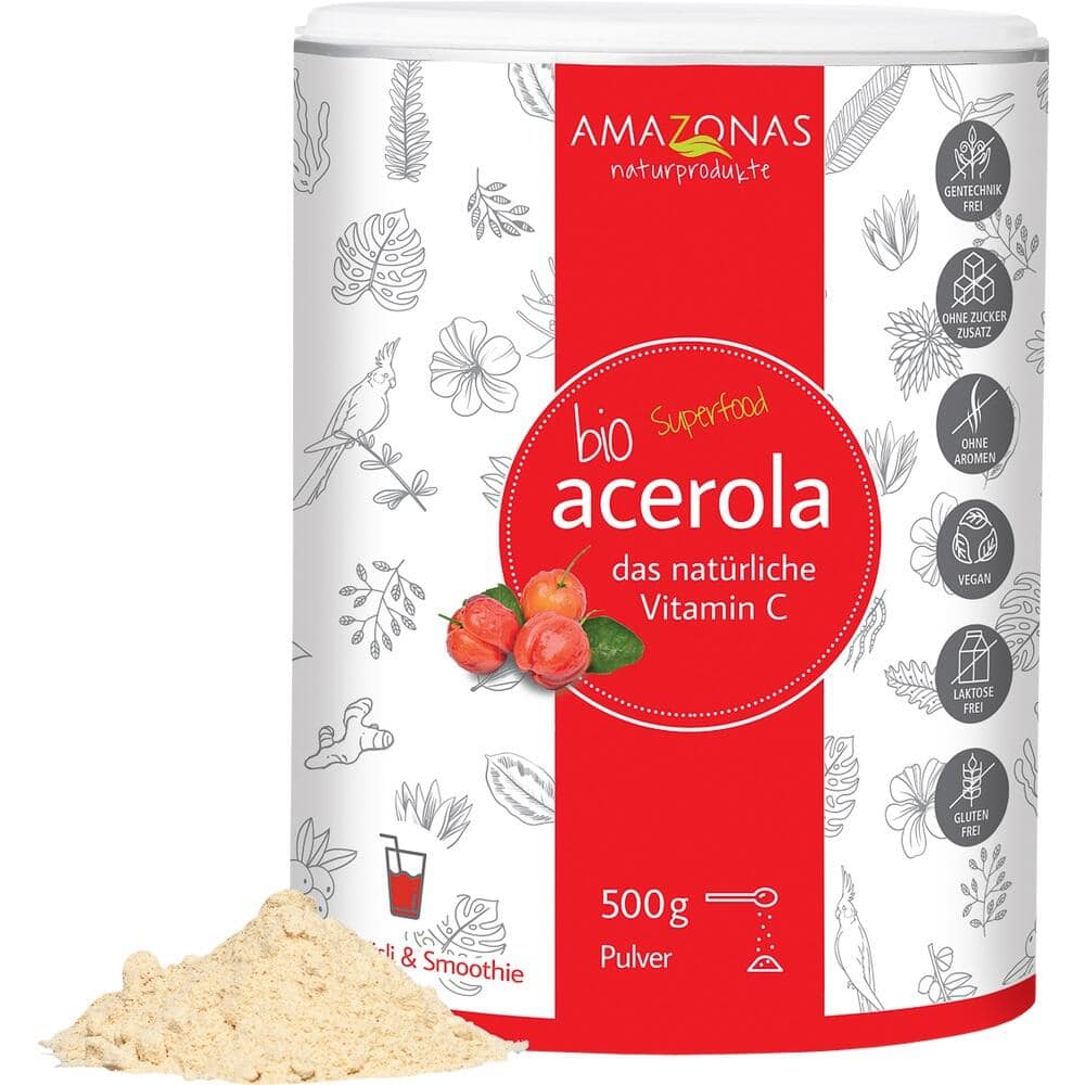 ACEROLA 100% Bio Pur nat.Vit.C Pulver 500 g Pulver