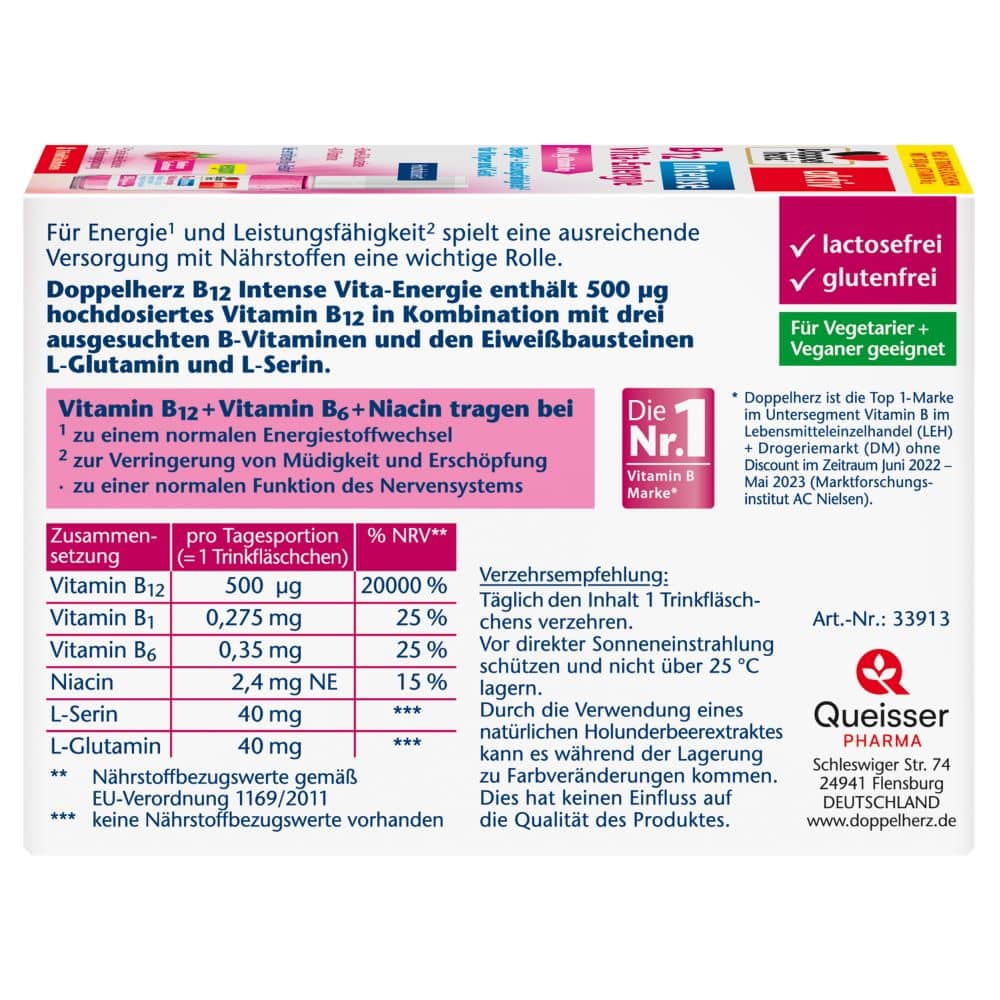 Doppelherz aktiv B12 Intense Vita-Energie 8 St Trinkampullen