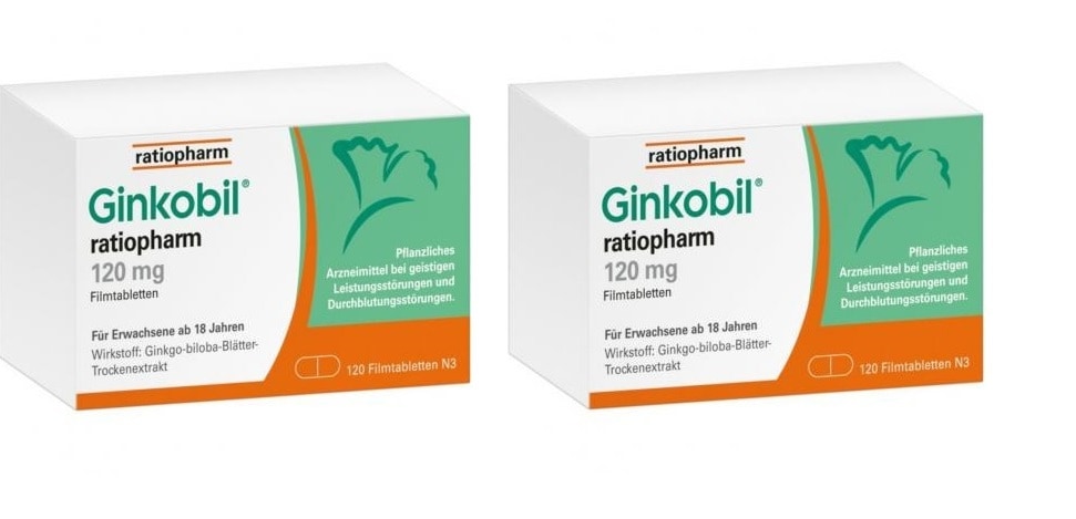 Ginkobil ratiopharm 120 mg Doppelpack - zusätzlich 5€ Rabatt * 2X120 St Filmtabletten
