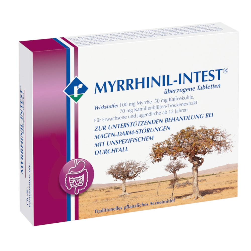 MYRRHINIL-INTEST 50 St Überzogene Tabletten