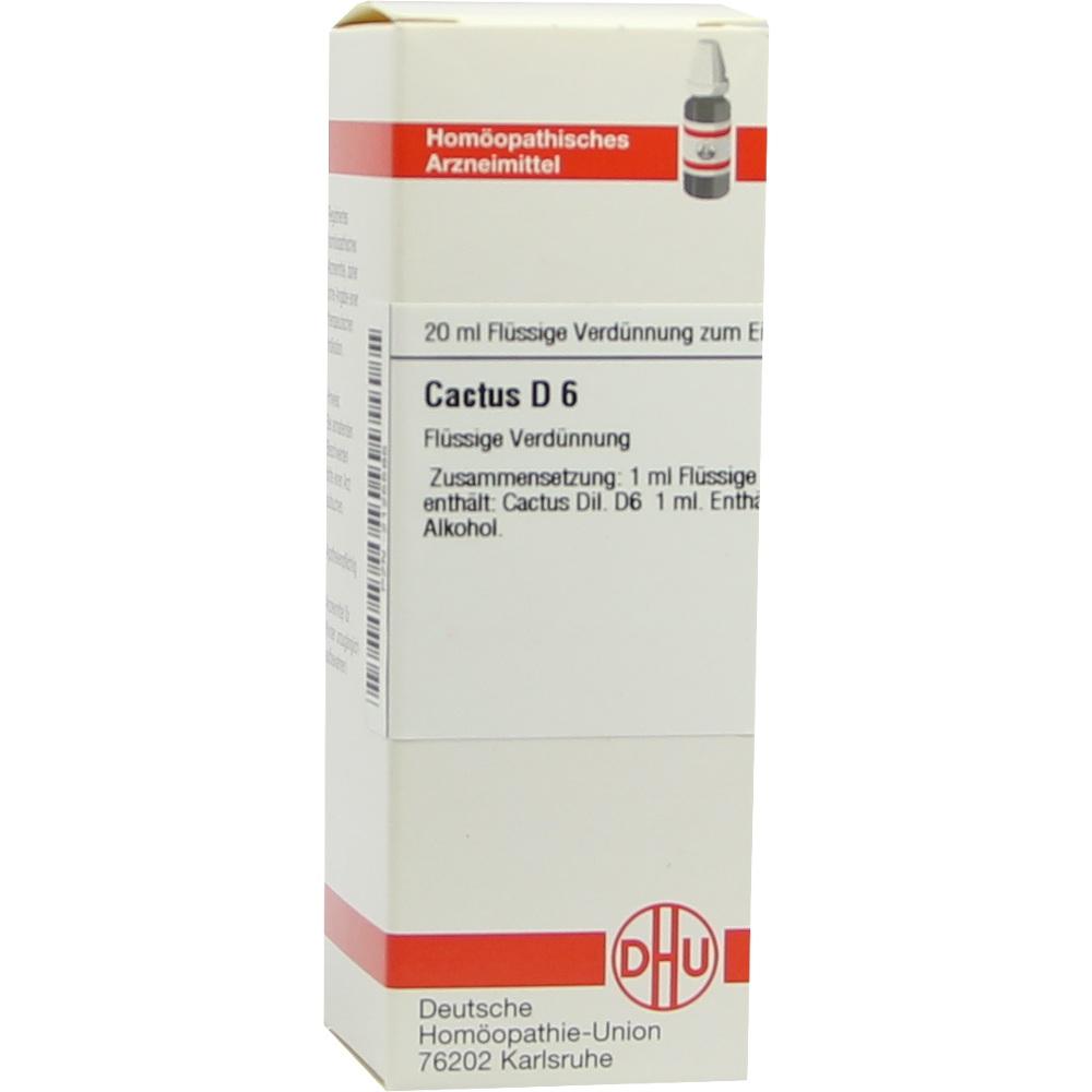 CACTUS D 6 Dilution 20 ml Dilution