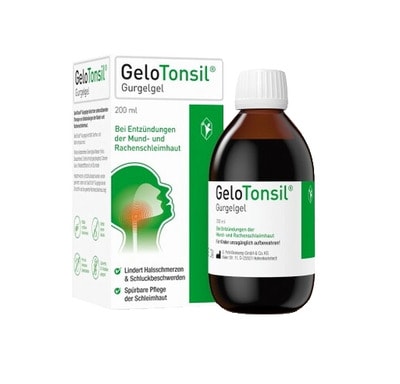 GeloTonsil Gurgelgel lindert Halsschmerzen & Schluckbeschwerden 200 ml 200 ml Gurgellösung