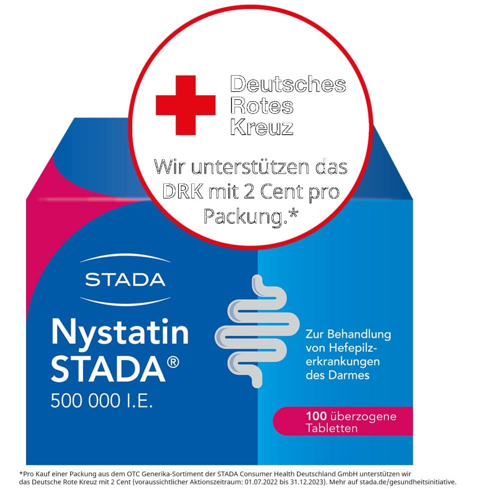 Nystatin STADA 500000 I.E. 100 St Überzogene Tabletten