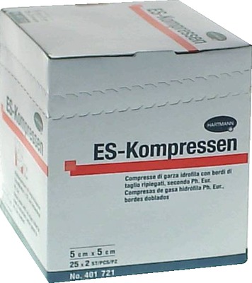 ES-KOMPRESSEN steril 5x5 cm 8fach 25X2 St Kompressen