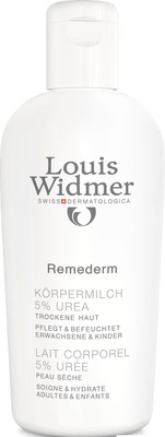 Louis Widmer Remederm KÖRPERMILCH 5% UREA leicht parfümiert 200 ml Milch