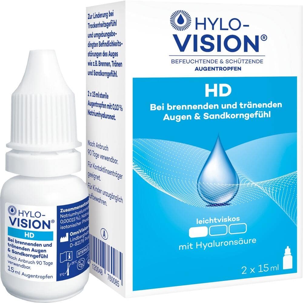 HYLO-VISION HD 2X15 ml Augentropfen