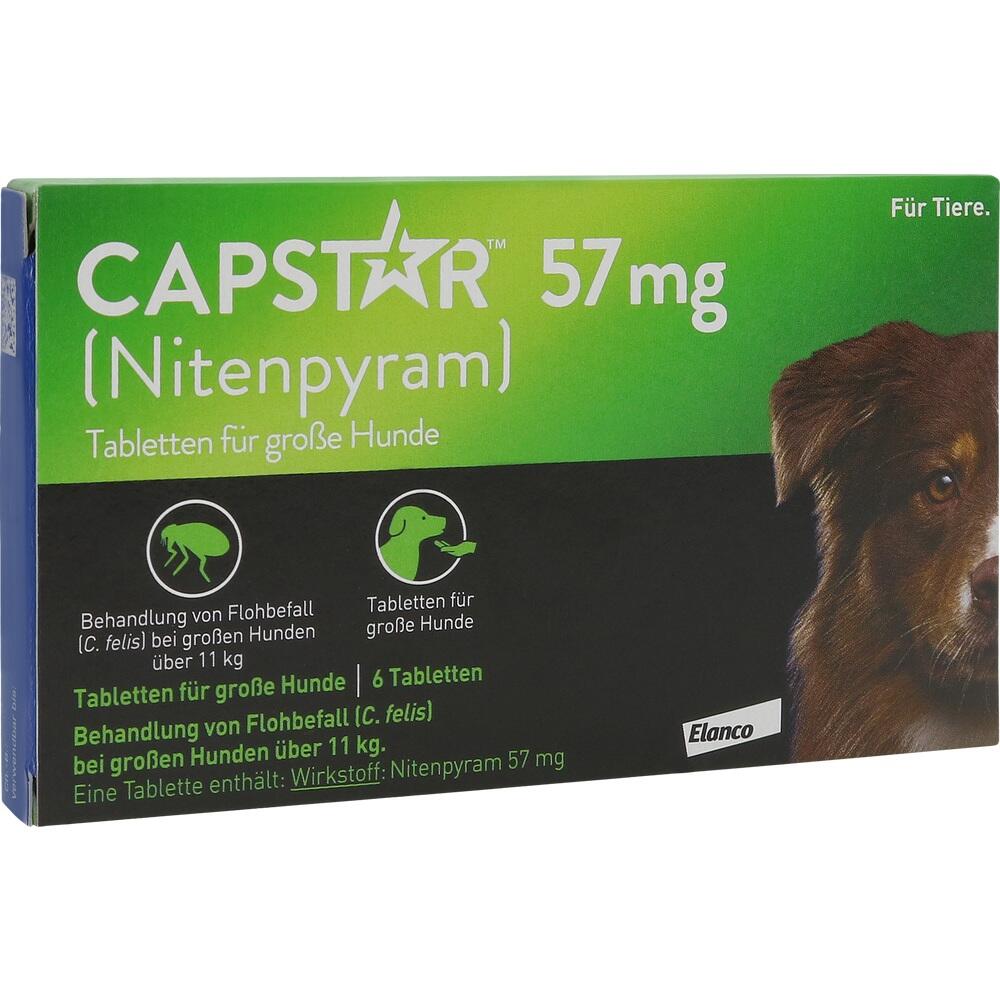 CAPSTAR 57 mg  für große Hunde 6 St Tabletten