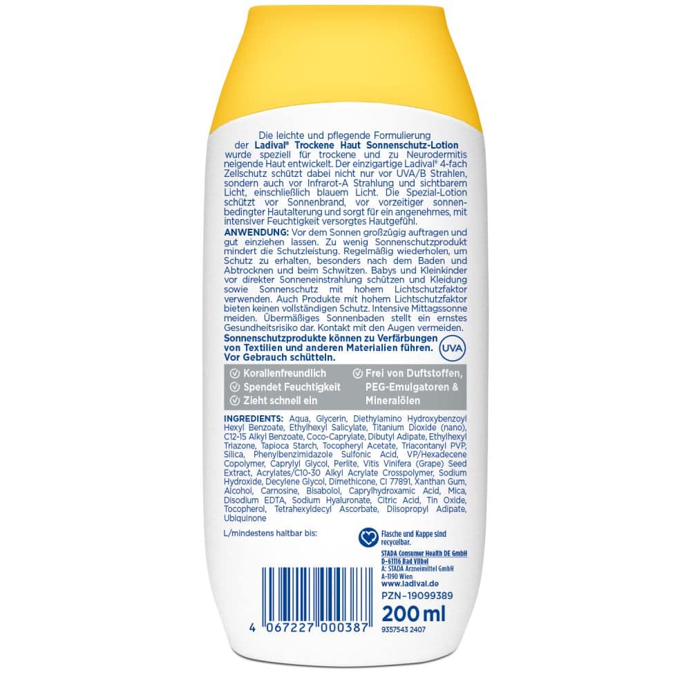 Ladival Trockene Haut Sonnenschutz-Gel LSF 50+ 200 ml Lotion