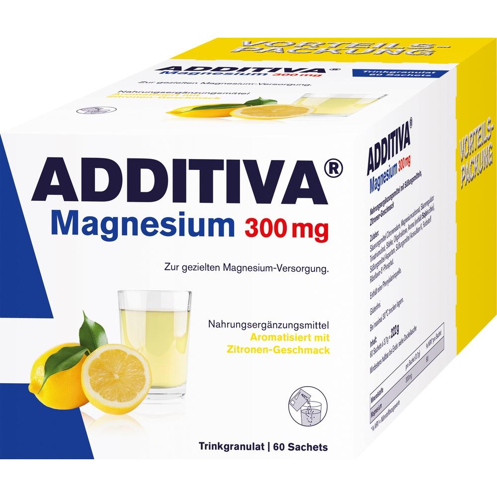 ADDITIVA Magnesium 300 mg Trinkgranulat 60 St Pulver