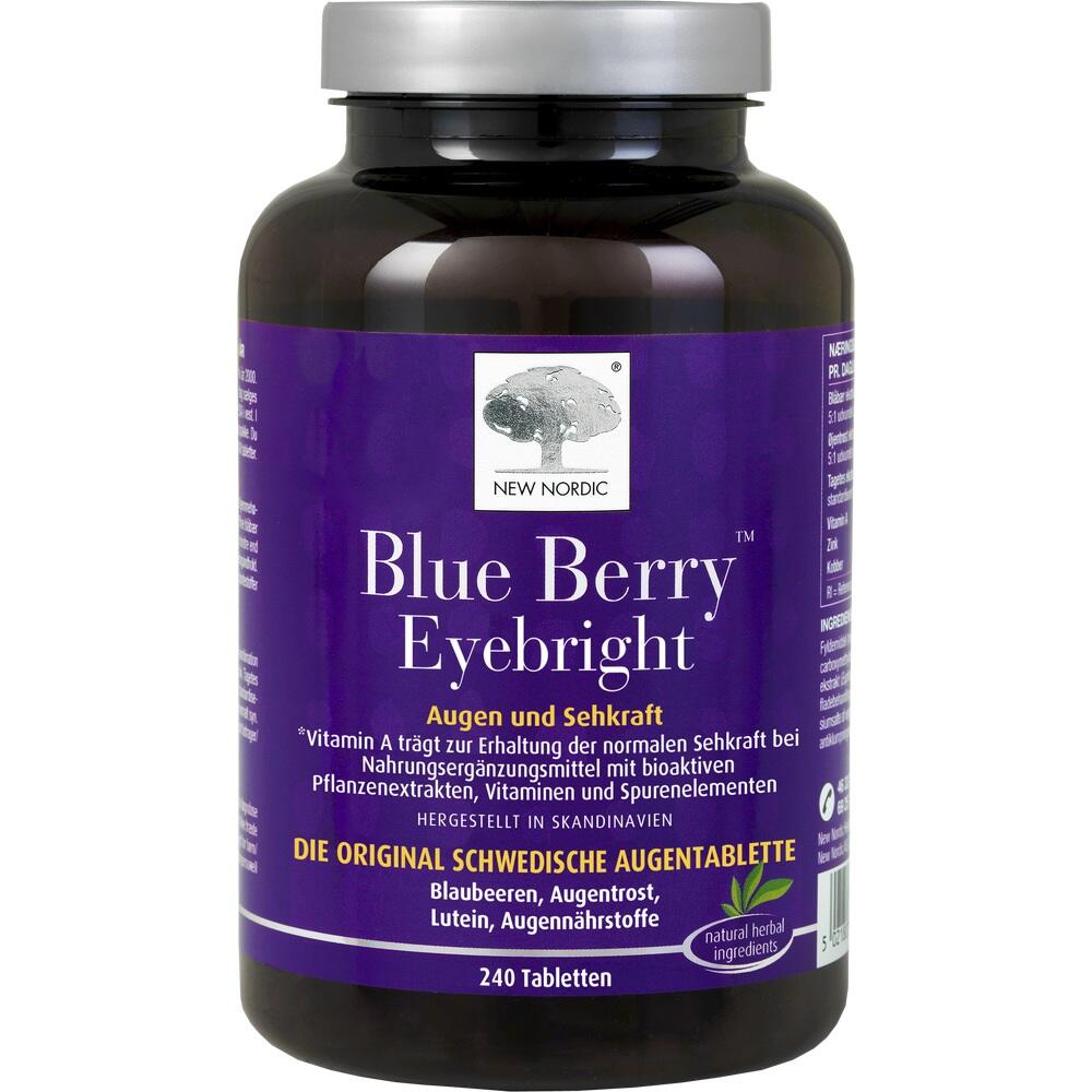 NEW  NORDIC Blue Berry Eyebright  240 St Tabletten