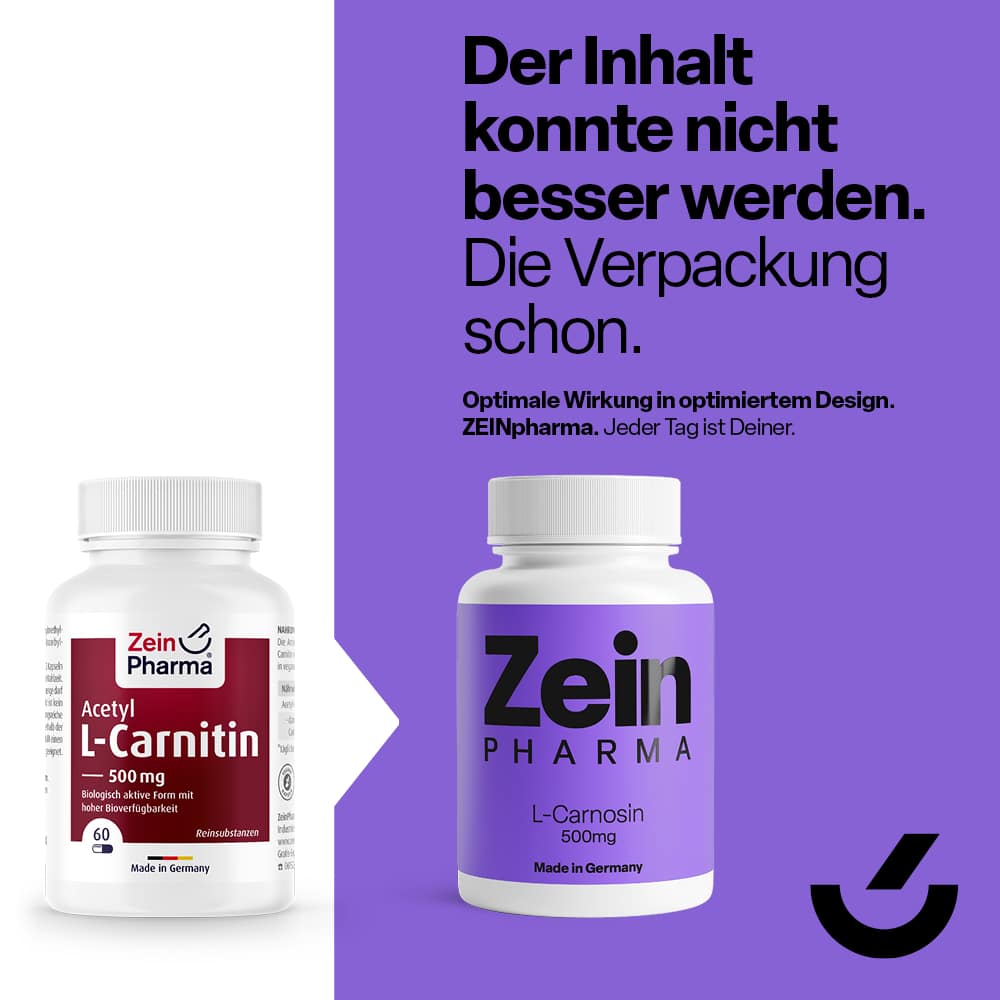 Zein PHARMA Acetyl L-Carnitin 500 mg 60 St Kapseln