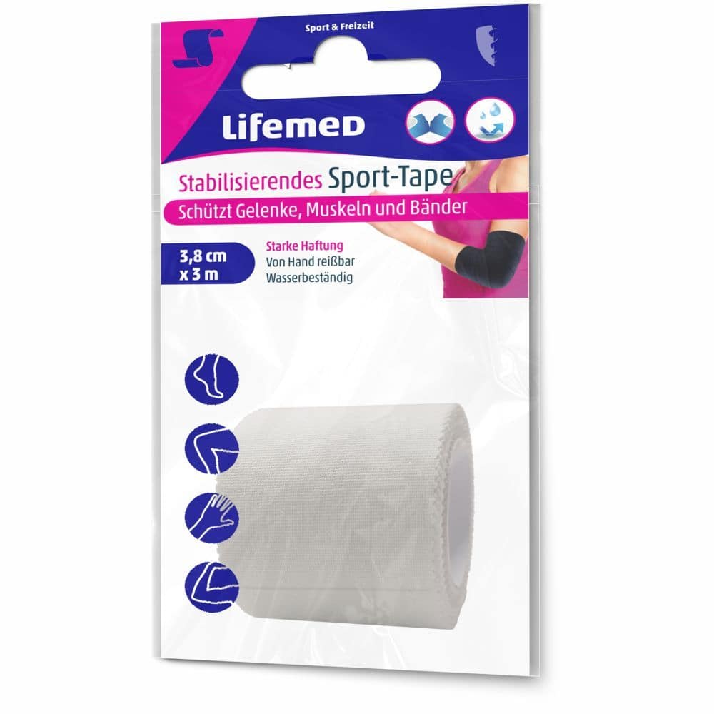Lifemed Stabilisierendes Sport-Tape 3,8 cm x 3 m 1 St Verband
