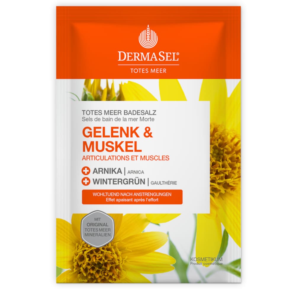 DERMASEL Totes Meer Badesalz Gelenk & Muskel 80 g Bad