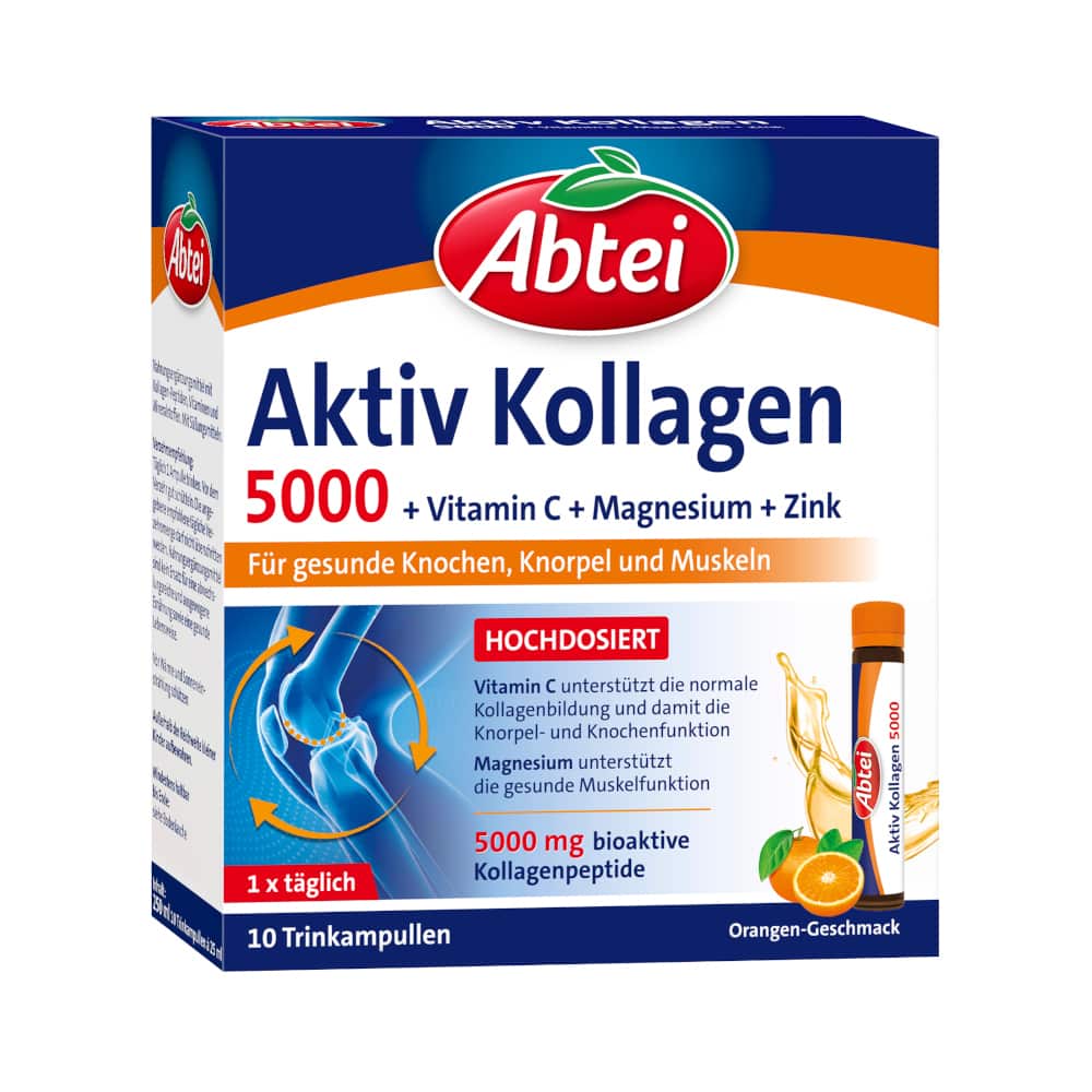 Abtei Aktiv Kollagen 5000 10X25 ml Trinkampullen
