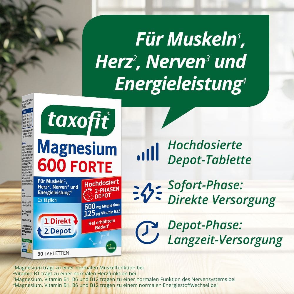 taxofit MAGNESIUM 600 forte 30 St Tabletten