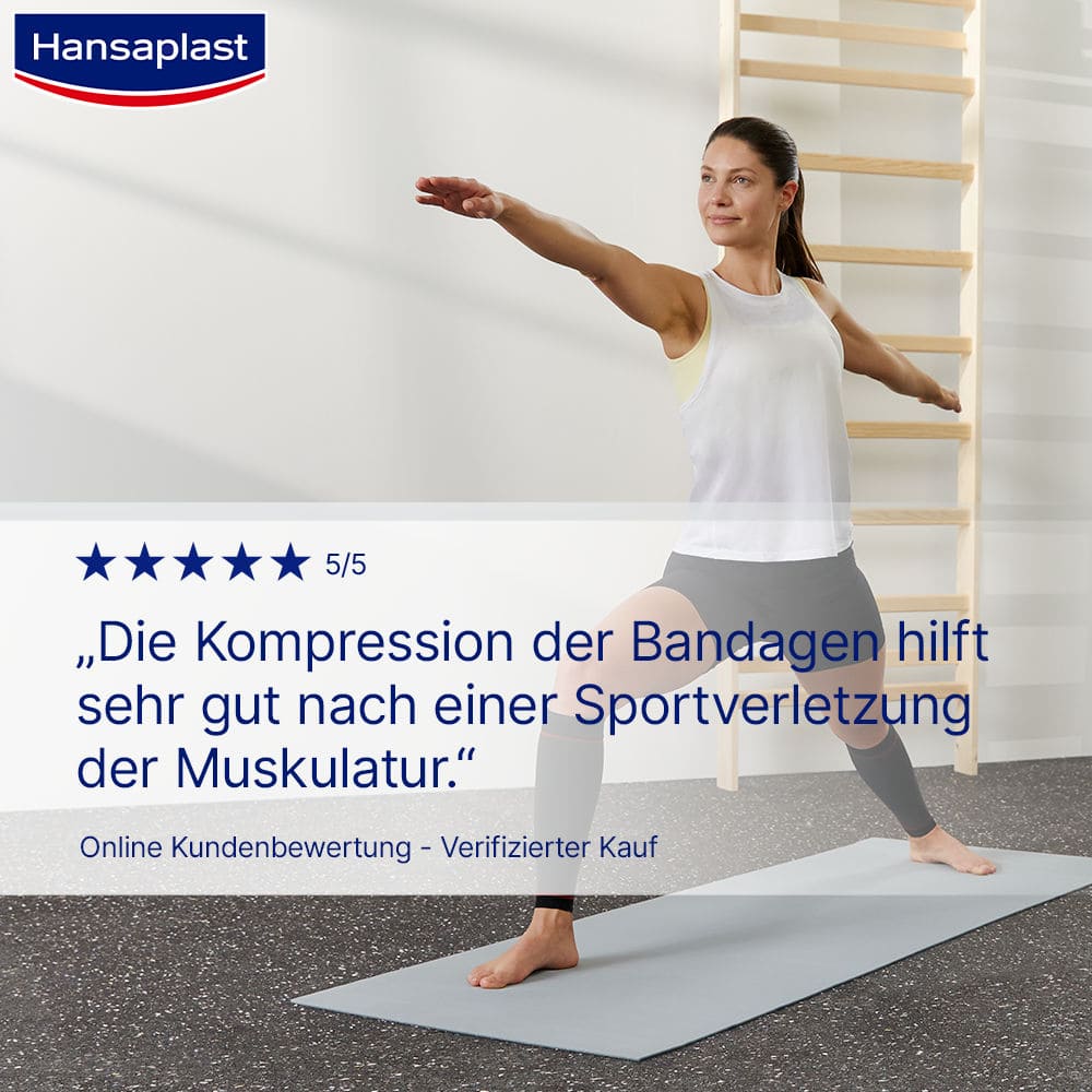 Hansaplast Compression Waden sleeves Größe M 2 St Bandage