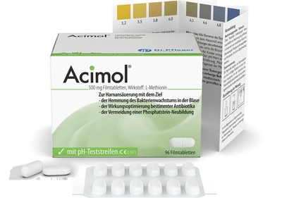 Acimol 500mg mit pH-Teststreifen 96 St Filmtabletten