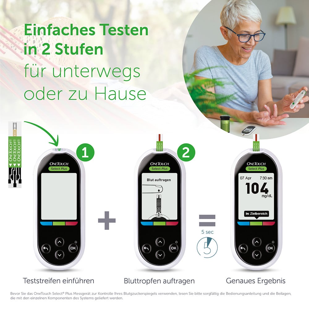 OneTouch Select Plus Blutzuckermesssystem mg/dl 1 St