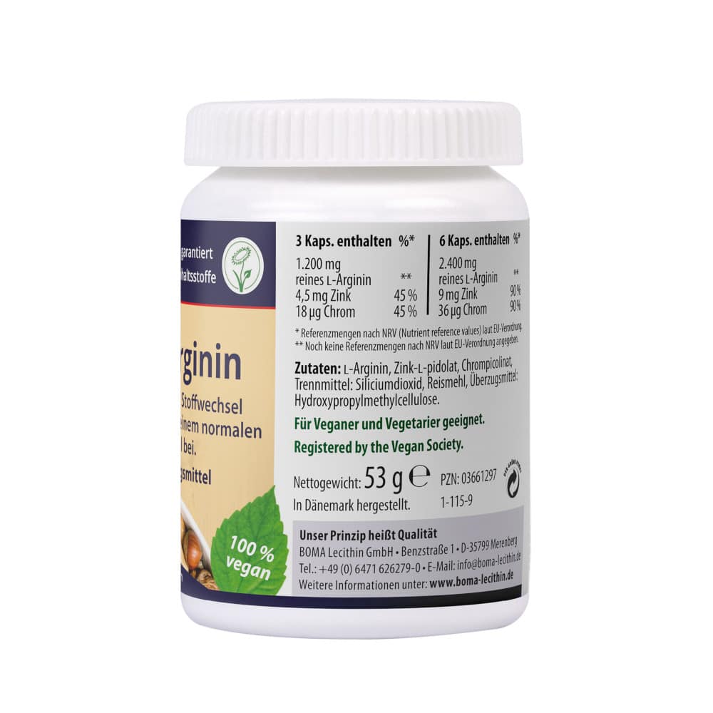 L-ARGININ KAPSELN 90 St Kapseln